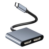 Adaptador Hdmi De Doble Monitor, Gmeaou Usb C A Doble Hdmi A