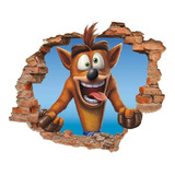 Decoración Cuarto Gamer Crash Bandicoot Videojuego 110x90cm