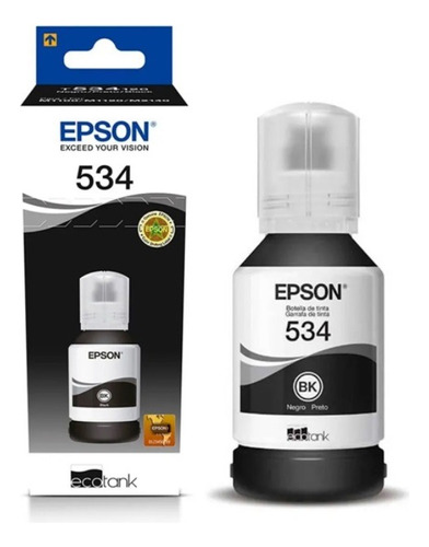 Tinta Para Impresora Epson T534 Color Negro De 120 Ml