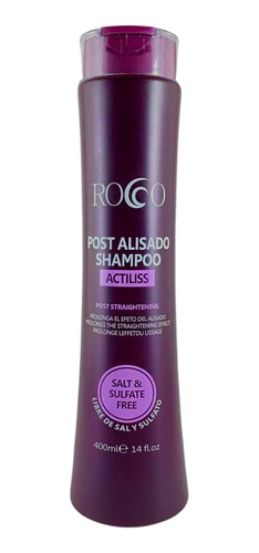 Rocco Shampoo Post Alisado Actiliss 400 Ml