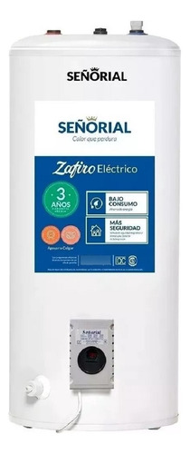 Termotanque Electrico 95 Litros Señorial Zafiro Gtia 3 Años