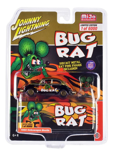 Johnny Lightning Rat Fink Volkswagen Beetle Exclusive 1:64 