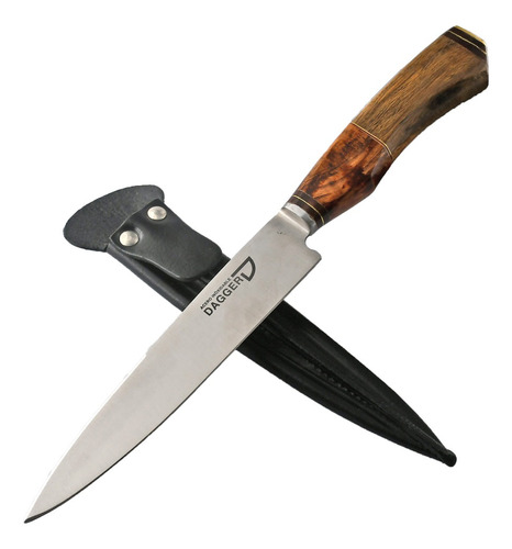 Cuchillo Acero Inoxidable Artesanal Mango Madera Mmi09 Sor