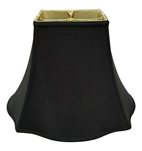 Royal Designs Fancy Square Bell Lampara Con Pantalla En Neg