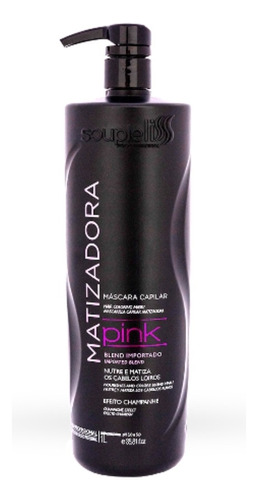 Máscara Matizadora Pink Soupleliss Efeito Champanhe 1l