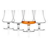 Luxbe - Juego De 4 Copas De Cristal De Brandy De Whisky Bour