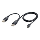 Cable De Alimentación Mini Usb A 2 Usb Para Dispositivos