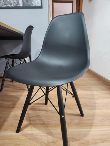 Cadeira Charles Eames Ii Preta (4 Unidades)