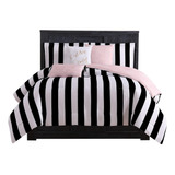 Juicy Couture Cabana Stripe Juego De Cama Reversible - Tamañ