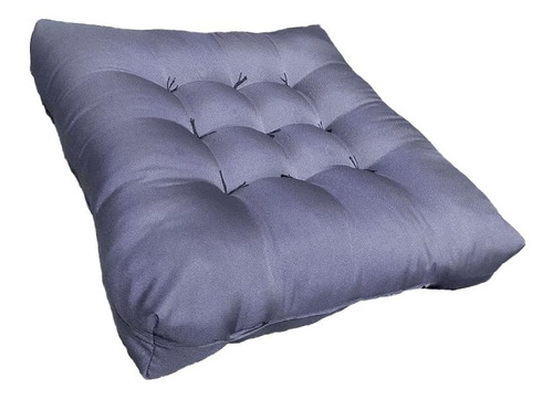 Almofada Futon Para Cadeira, 60x60 Cm Oxford Cinza