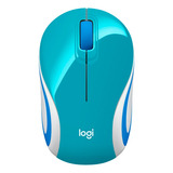 Mini Mouse Inalámbrico Logitech M187 Optico Wireless. Color Bright Teal