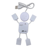 Multipuerto Usb Con 4 Entradas Blanco 