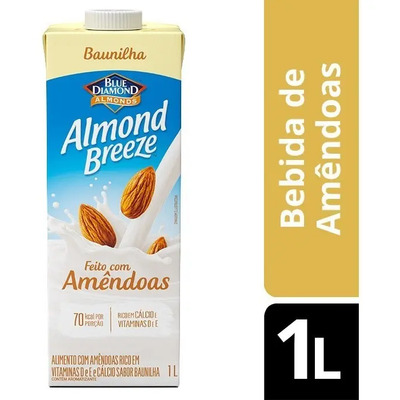 Bebida Vegetal de Amêndoas sabor Baunilha Almond Breeze 1L | MercadoLivre
