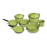 Batería De Cocina Cinsa Huasteca Óptima 9 Piezas Verde