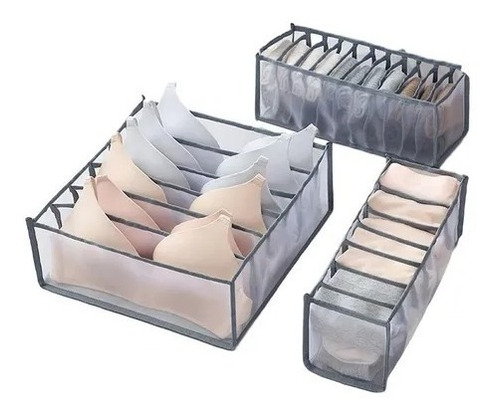 Organizador De Ropa Interior Medias Y Corbatas Kit X3