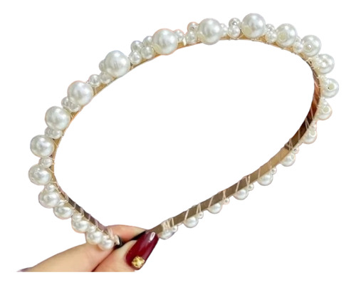 Diadema Perlas: Accesorio Belleza Para Mujer, Moda Elegante