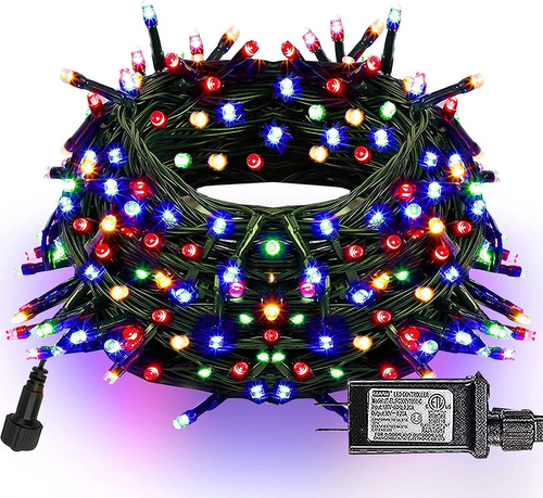 Cortina 320 Luces Led 3x2m Multicolor 8 Modos Para Navidad