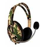 Auriculares Gamer Microfo Incorporado Camuflaje Netmak 