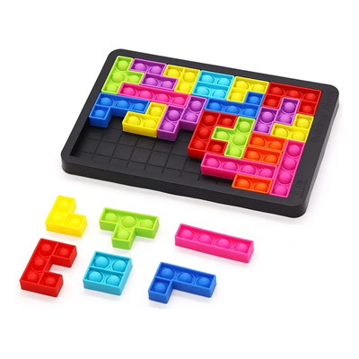 Juguetes Sensoriales Tetris Fidget Toys Bubble Push Game