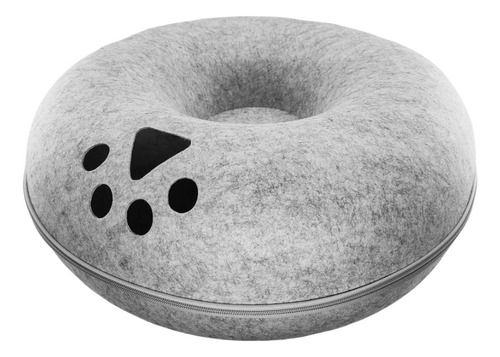 Cama Túnel G Gato Interativa Donut Pet Brinquedo Felino Casa