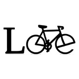 Sticker Para Bicicleta Frase Love En Forma Bici