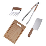 Set Parrilla 4 Piezas Acero Inoxidable Arthome Par59