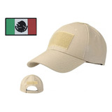 5 Gorra Tactica Militar + 5 Parche Pvc Mexico A Color 