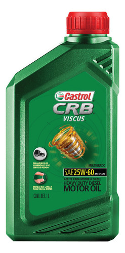Aceite Castrol Crb Viscus 25w 60 Cf 4 Sf Camion Lubricante 1