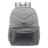 Mochila Fit Amayra Bolso Reforzado Morral Mujer Facultad Color Gris