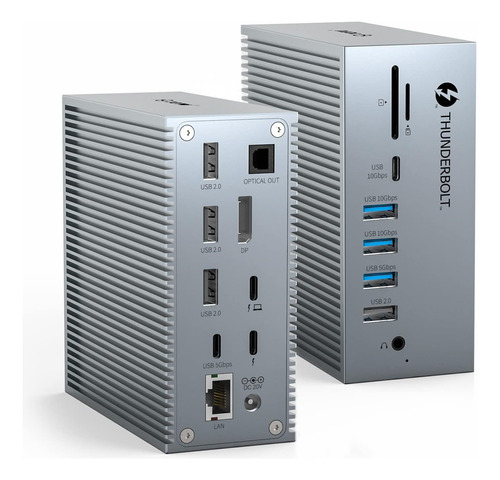 Base Thunderbolt 3, Estación De Acoplamiento Totu 18 En 1 Th