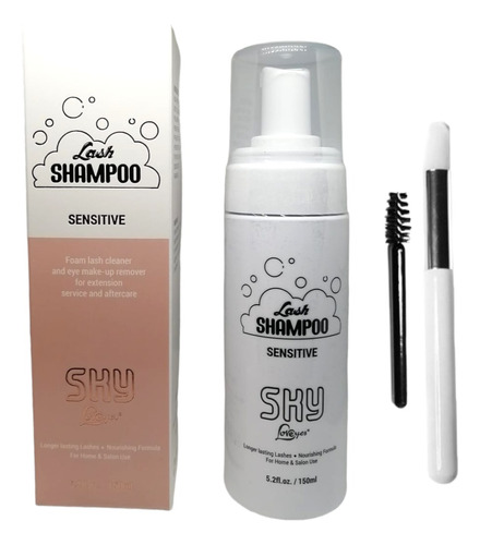 Shampoo Para Pestañas Extensiones Espuma Limpiadora Loveyes