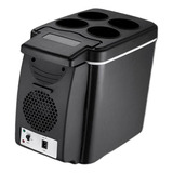 6l Negro Mini Refrigerador De Coche Congelador Calentador