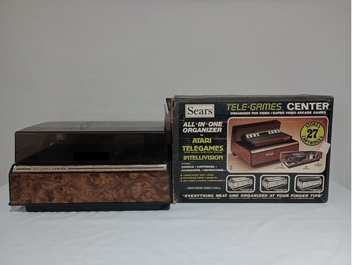 Atari Tele-games Organizador Sears En Caja Para  27 Juegos.