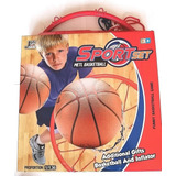 Aro De Basketball Para Niño, Pelota, Inflador 