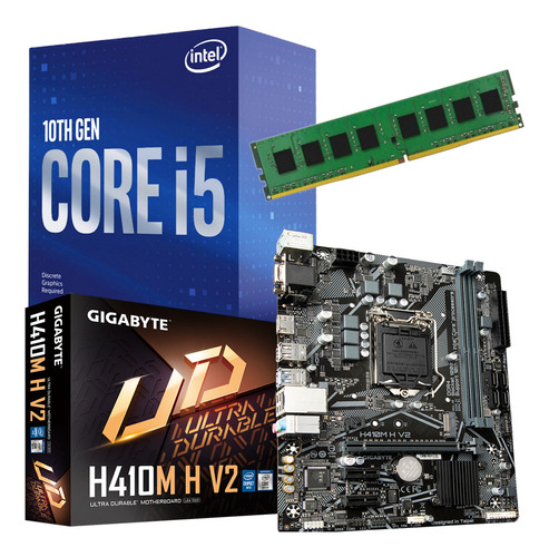 Combo Actualizacion Pc Intel I5 10400 + 8gb + Mother H410
