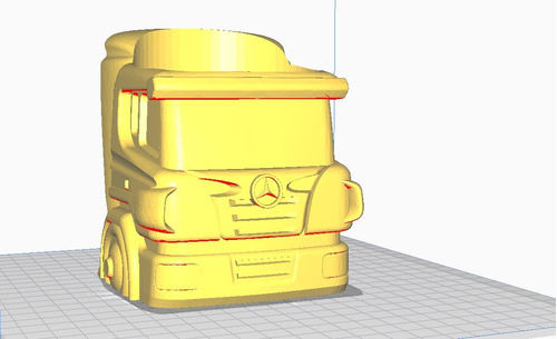 Mate Camion Mercedes Archivo Stl Para Impresion 3d 