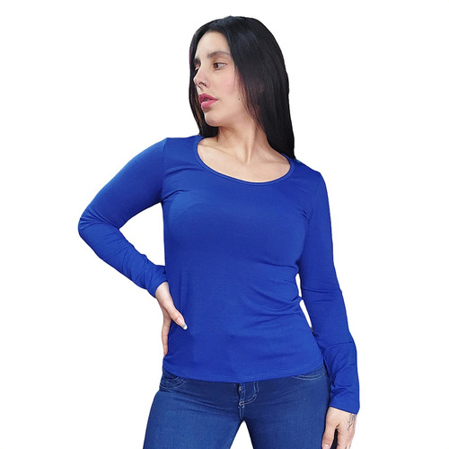 12 Remera Basica Mujer (docena) De Modal C Lycra, Por Mayor