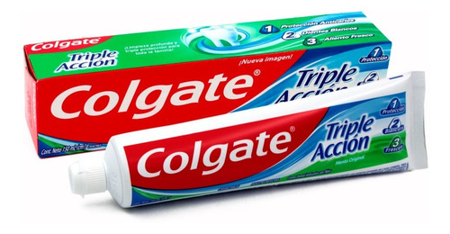 Pasta Dental Colgate Triple Accion Sabor Menta Original 150m