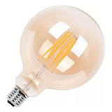 Ampolleta Led G80 Globo Vintage Retro 8w E27 2700k Ambar