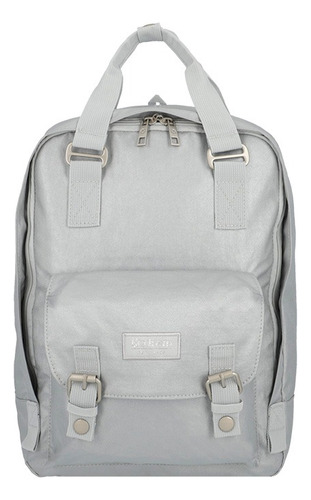 Mochila Xtrem New Briz 4xt Silver Color Plateado Diseño De La Tela Lisa