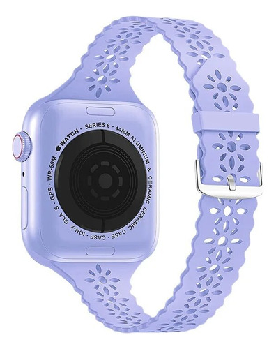 Para Correas De Silicona Apple Watch Lace