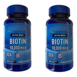 Biotina Puritans 10.000 Mcg X 2 Unidades 200 Cápsulas Biotin