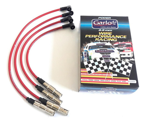 Garlo Race Cables Bujías 8.5mm Vw Jetta Mk4 Seat Ibiza Rojo
