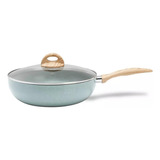 Wok Botanika C/ Indução 3,4l 28cm Verde Água Brinox 4815/157