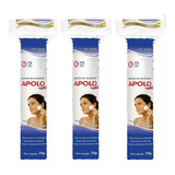 Kit 6 Algodão Disco Apolo 70g Maquiagem E Estética