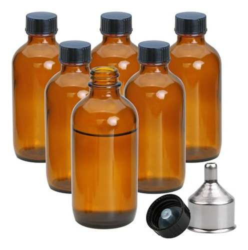 Botellas De Vidrio Ámbar De 4 Oz  Pequeños Frascos De Vidri