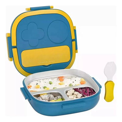 Fiambrera Portátil Para Niños De Acero Inoxidable Insmart Casa Loncheras Para Estudiantes, Loncheras Para Niños Con Discos Divisorios | MercadoLibre