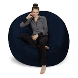 Sofa Sack - Puff Gigante De 6 Pies, Microfibra, Marino