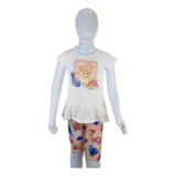 Conjunto Infantil Feminino Cachorro Melancia Tamanho 6