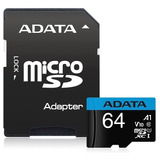 Memoria Adata Micro Sd Sdxc 64gb Uhs-i Clase 10 Adaptado Sd